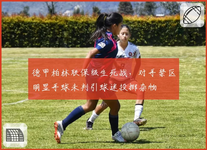 德甲柏林联保级生死战，对手禁区明显手球未判引球迷投掷杂物
